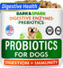 BARK&SPARK Dog Probiotics for Digestive Health & Enzymes, Chews for Digestion, Pet Probiotics for Dogs (60Ct, Chicken)