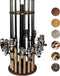 Rush Creek Creations 16 Round Fishing Rod Rack - Dark Walnut Fishing Pole Holder and Storage