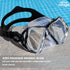 Seago Kids Swim Goggles with Nose Cover - Anti-fog Tempered Glass Snorkel Mask for Kids 6-14