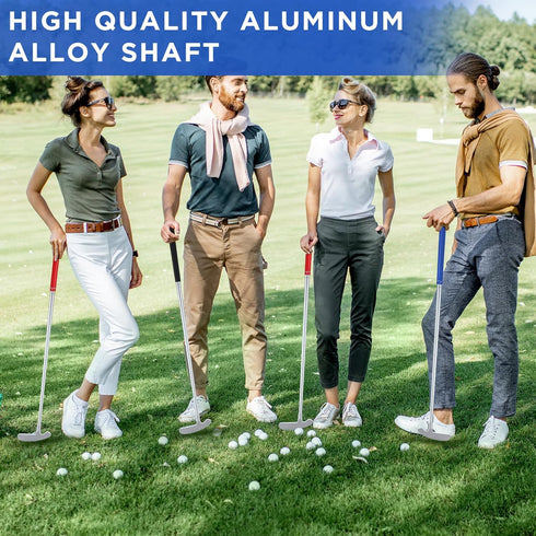 Wettarn Mini Golf Clubs Set for Men, Women, Kids - 3 Sets with 6 Practice Golf Balls, Sturdy Putter Shaft