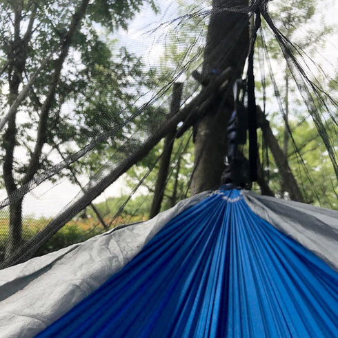 Hammock Bug Mosquito Net XL, 11x4.6FT Polyester Fabric for 360 Degree Protection