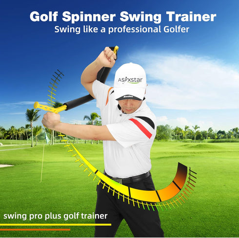 Golf Swing Trainer Aid - Posture Correction Equipment, Golf Spinner Swing Motion Trainer for Beginners