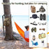 PAMASE Tree Stand Gear Hangers with 3 Metal Hooks, Thick Strap Bow Hanger for Hunting Equipment