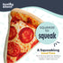 Huxley & Kent Plush Dog Toy w/Squeaker - Pup-eroni Pizza, Cute & Tough Stuffed Toy for Small & Large Dogs