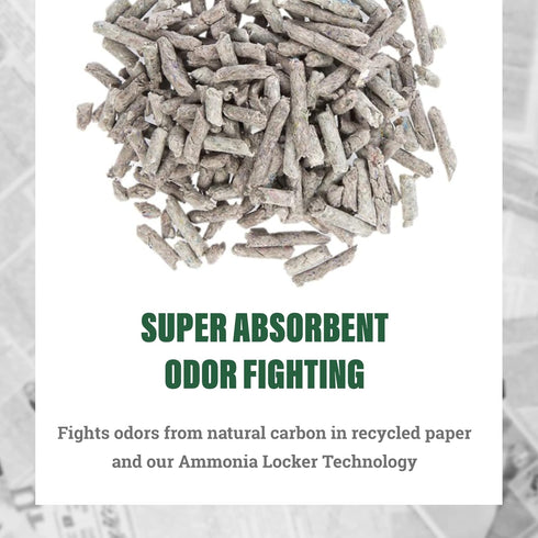 Fresh News Recycled Paper Original Pellet Cat Litter, 12 Pound