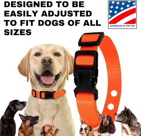 Nylon Replacement Collar - Shock Collar Replacement Collar, Fence Collar Replacement, Compatible with Extreme Dog Fence Collar & Invisible Fence & Fits Most PetSafe Collars (Camo)