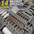 iunio Universal Gun Cleaning Kit with Mat and Case, Full Brass Jags, Rods and Adapters for All Guns