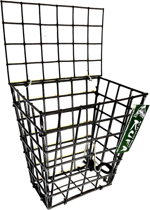 KUFA Sports Vinyl Coated Wire Bait Cage, Size: 7"x6"x4", Black 27-091