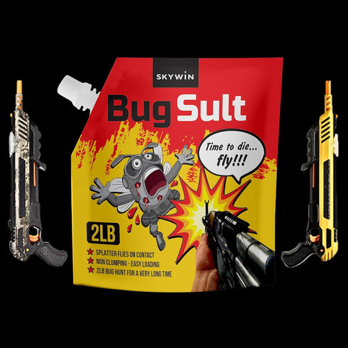 2 lbs (3-Pack), Skywin Fly Shooter Refill Salt Each Large Grain Salt Shooter for Enhanced Impact with Anti-Caking