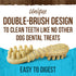 Merrick Fresh Kisses Natural Dental Chews, Toothbrush Shape Treat for Large Dogs, Infused With Real Mint, 16 ct. Box.