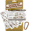 Outdoor Knots Waterproof Knot Tying Cards with Mini Carabiner, 22 Rope Knots for Camping and Backpacking