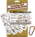 Outdoor Knots Waterproof Knot Tying Cards with Mini Carabiner, 22 Rope Knots for Camping and Backpacking