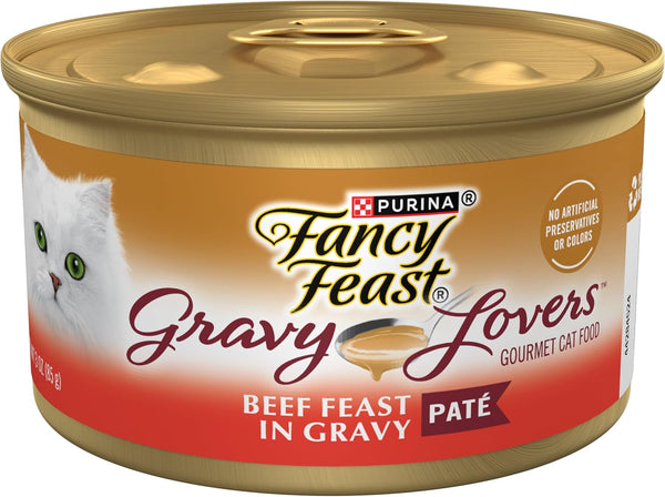 Purina Fancy Feast Gravy Lovers Beef Feast Pate in Wet Cat Food