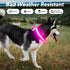 Light Up Dog Collars, Rechargeable Waterproof Glow Collar for Pet Safety, Fully Adjustable for Small Medium Large Dogs