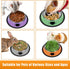 3Pcs Cat Bowls, Non-Slip Stainless Steel, 7 Oz Suitable for Indoor Pets, Removable Rubber Base