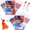 20 Packs Fishing Shrimp Flying Rig 5/0 Hook - Red Yellow White