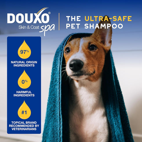 16 oz, DOUXO Skin & Coat SPA - Ultra-Safe Oatmeal Dog Conditioner, fl Safely Detangles, Moisturizes, Leaves The Coat