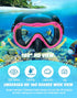 Snorkeling Gear Set for Adults, 180° Panoramic View Snorkel Mask, Anti-Fog Anti-Leak Dry Top for Diving