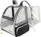 Texsens Cat Backpack, Expandable Pet Carrier for Medium Cats and Small Dogs up to 17 lbs, Black