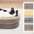 Orthopedic Dog Bed for Large Breeds - High Density Egg Crate Foam Oval Kennel Bed, Removable Washable Cover, Non-Slip