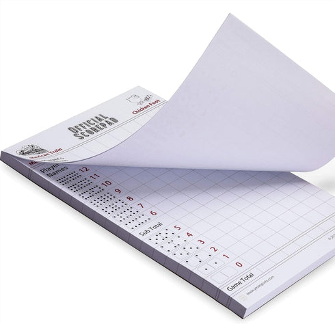 (8.2 5.5 Inches) 60 Yellow Mountain Imports Mexican Train and Chicken Foot Dominoes Scorepad/Scoring Sheets x - Sheets