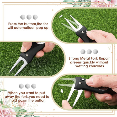 Seenelling 6 Sets Groomsmen Golf Proposal Gifts Box, Include Groomsman Divot Tool with Groomsman Golf Ball Marker