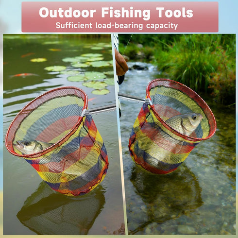 2 Sets 2 2 Sets Chicken Catching Net with Poles Nets Extra Durable Fishing Net for Adult Poultry Catcher Net Thickened