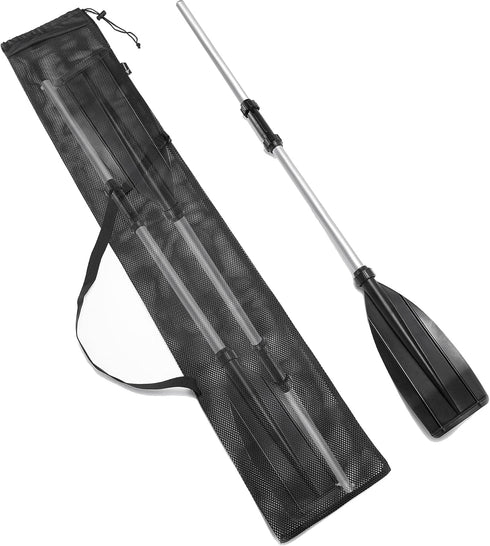MOOCY Paddle Bag for Kayak, Canoe, SUP - 2 Piece Split Paddle Storage (Up to 230cm), Quick Dry Mesh Bag