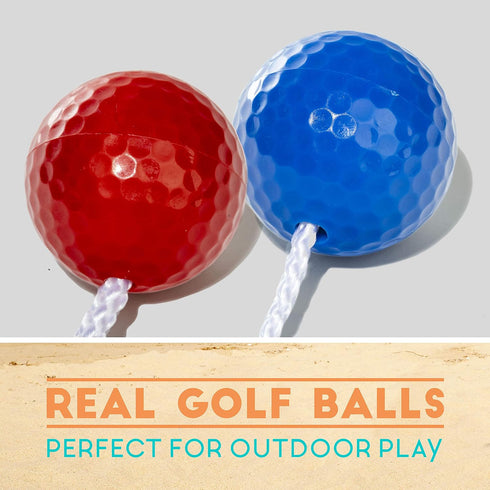 Set 6 Pack Ladderball Replacement Bolas - in Red and Blue