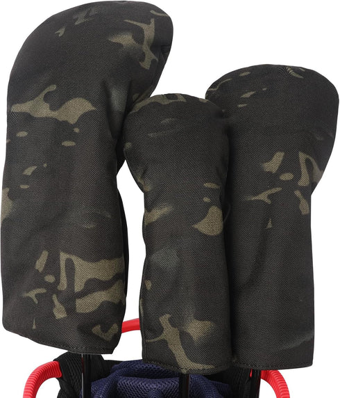 Golf Head Covers for Clubs, PU Leather Vintage Design Ladies Driver Headcover Set with Numbered