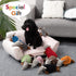Hollypet Plush Squeaky Dog Toys, Big Armadillo Chew Toy for Small Medium Large Dogs, Black