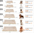 Mora Pets Dog Bed Crate Pad, Ultra Soft with Cute Star Print, Washable Mat for Large Medium Small Dogs, Reversible