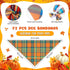 72 Sanwuta Pcs Thanksgiving Dog Bandana Bulk Washable Puppy Triangle Scarfs Thanksgiving Cat Bandanas Adjustable Soft