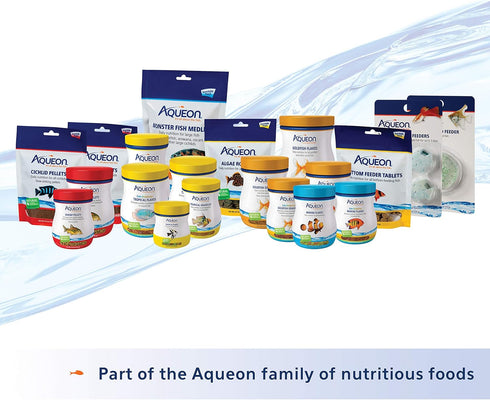 3.25 oz Aqueon Shrimp Pellets Sinking Food for Tropical Fish, Goldfish, Loaches, Catfish and Other Bottom Feeding Fish