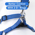 Pawtitas Adjustable Reflective Dog Harness, Small Blue, Step-in for Senior Dogs to Puppies, S Vest