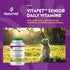 NaturVet VitaPet Senior Daily Vitamins for Senior Dogs, Plus Glucosamine, 60 Time Release Tablets