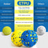 (4 Kimee Dog Balls Tennis Ball Toys Dog Toys for Aggressive Chewers Durable Teething Chew Toys Water Toy Fetch Ball
