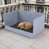 Julihai Dog Grass Pad with Tray, Artificial Turf Dog Litter Box Foldable Potty Tray Leak Proof for Indoor Outdoor Small
