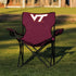NCAA Portable Quad Chair - Folding Tailgate Chair with Cup Holder