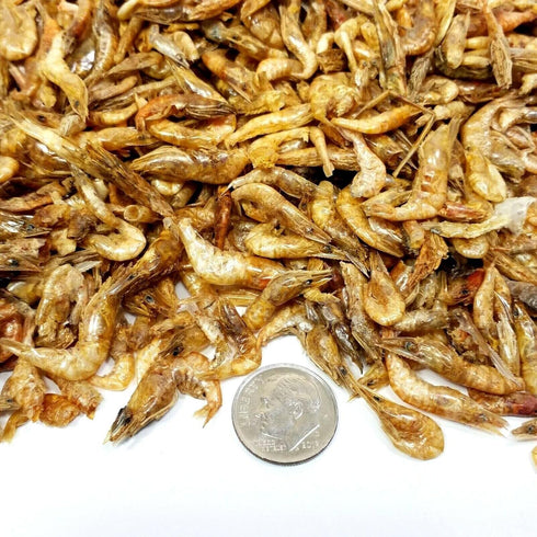 Aquatic Foods Inc. 1/2" 1 &1/4" Rodents1-lb Red Shrimp-Freeze Dried to Floating Red River Shrimp for All Tropicals