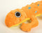 goDog Amphibianz Gecko Squeaky Plush Dog Toy - Large, Chew Guard Technology, Orange