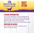 12.5 oz, Pack 12 Wellness Complete Health Stew Adult Canned Wet Dog Food, Grain Free, Natural, Beef Recipe, of Cans