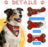 Rmaphy Design1 Personalized Dog Bandana Custom Neckwear Name Dog Scarf Triangle Bibs Kerchief for Medium Large Dogs