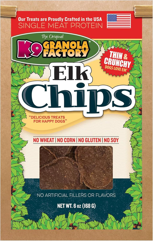 K9 Granola Factory Meat Chip Collection (5oz, Elk)