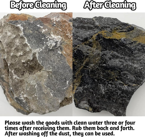 PINVNBY Natural Rocks for Reptile and Amphibian Enclosures, PH Natural Aquarium Stone, Aquascaping