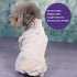 cyeollo Dog Pajamas Fleece Dog Coat, Thermal Stretchy Jumpsuits for Small Dogs (Grey)