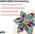 Huxley & Kent Pet Pinwheel | Cocktail Party (Small) | Velcro Collar Accessory for Dogs/Cats, Cute and Comfortable