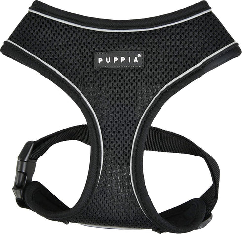 Puppia Soft Harness Pro - Black - Size Small