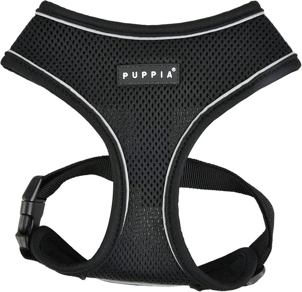 Puppia Soft Harness Pro - Black - Size Small
