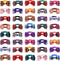 Segarty 40pcs Adjustable Bow Ties for Dogs, Comfortable Neck Bow Tie for Small Medium Pets, Grooming Accessories